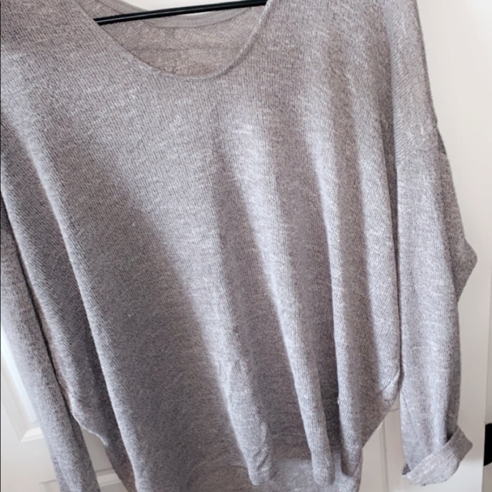 Gray sweater